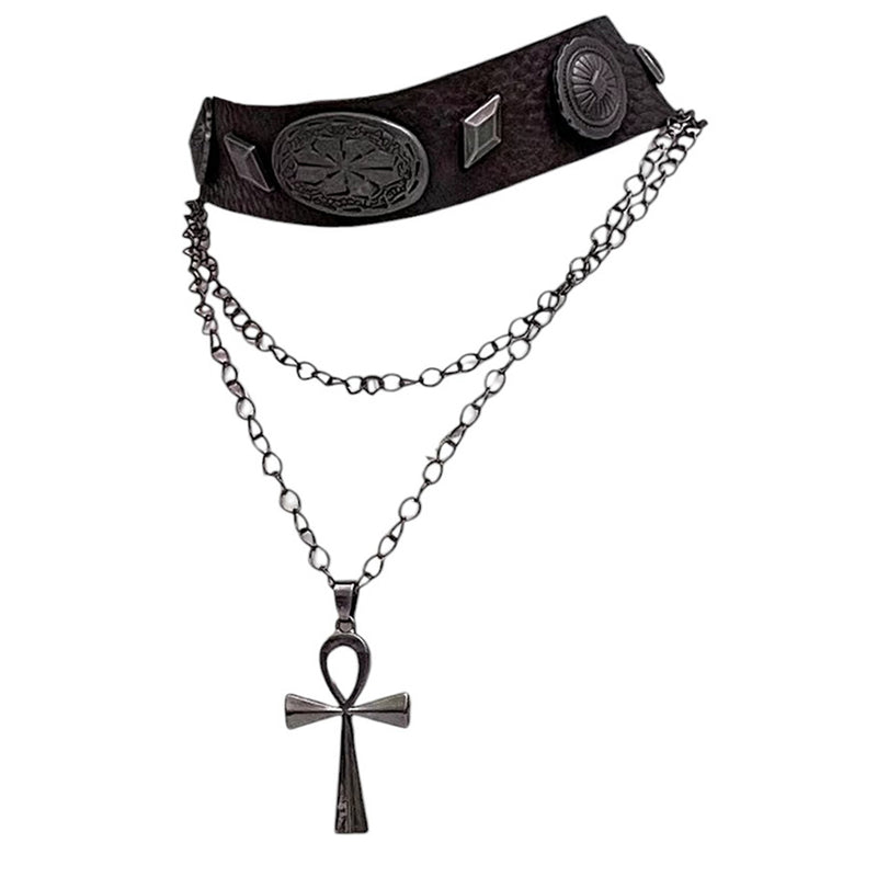 fairy grunge cross choker necklace boogzel clothing