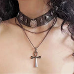 fairy grunge cross choker necklace boogzel clothing