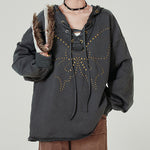 fairy grunge studded butterfly hoodie boogzel clothing