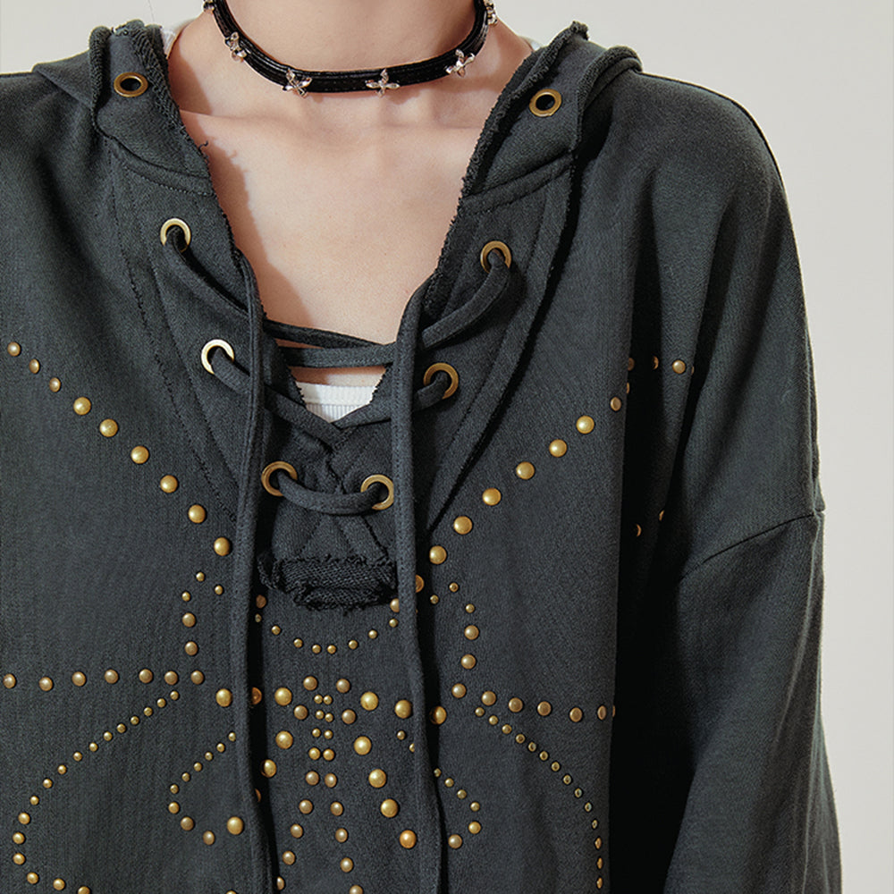 fairy grunge studded butterfly hoodie boogzel clothing