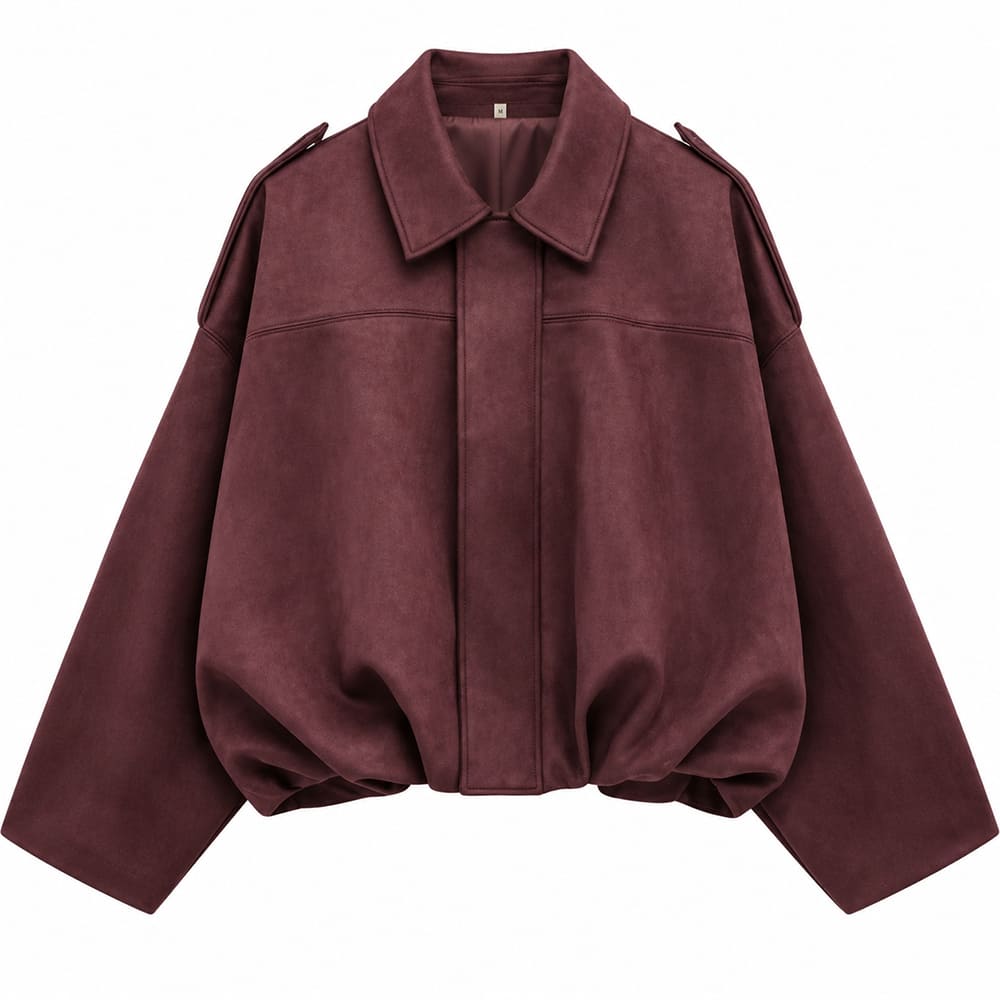 fall suede cropped jacket boogzel clothing