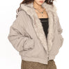faux fur collar bomber jacket boogzel clothing