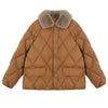 faux fur collar padded jacket boogzel clothing