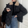 faux fur collar padded jacket boogzel clothing