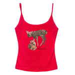 fawn print tank top boogzel clothing