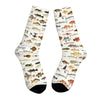 fish print socks boogzel clothing