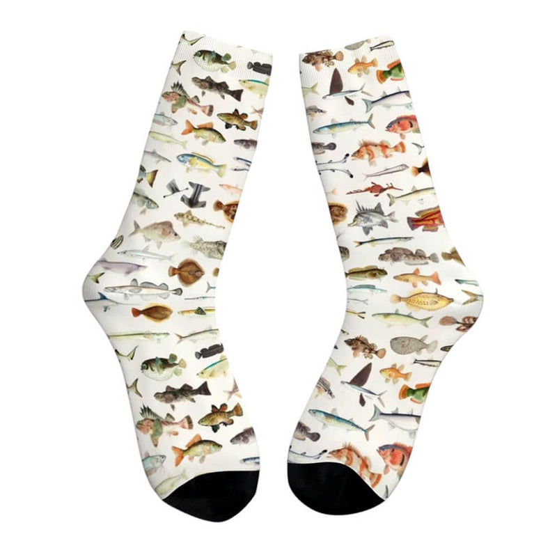 fish print socks boogzel clothing