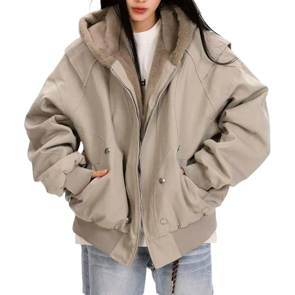 fleece bomber jacket boogzel clothing