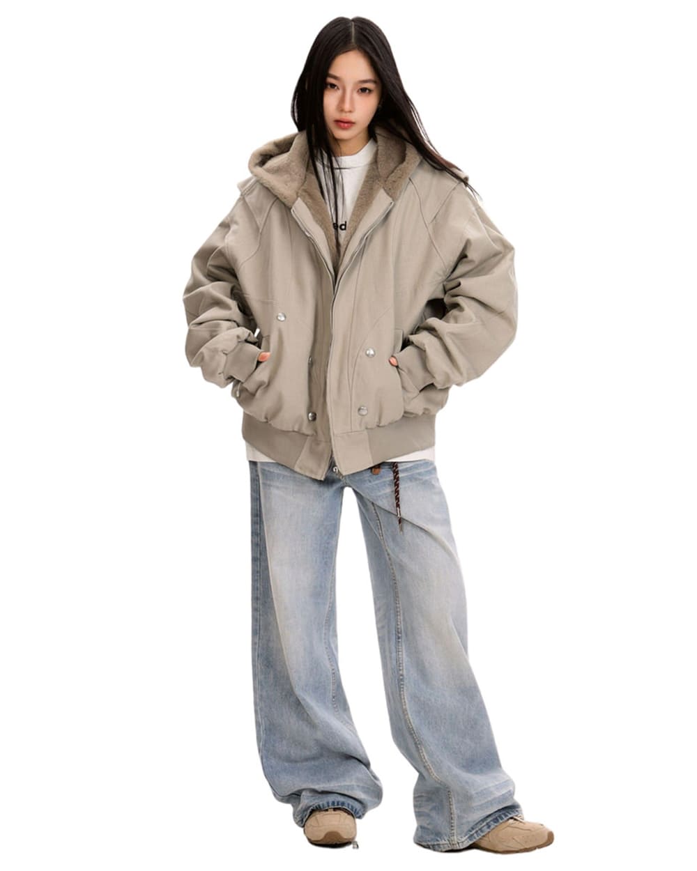 fleece bomber jacket boogzel clothing