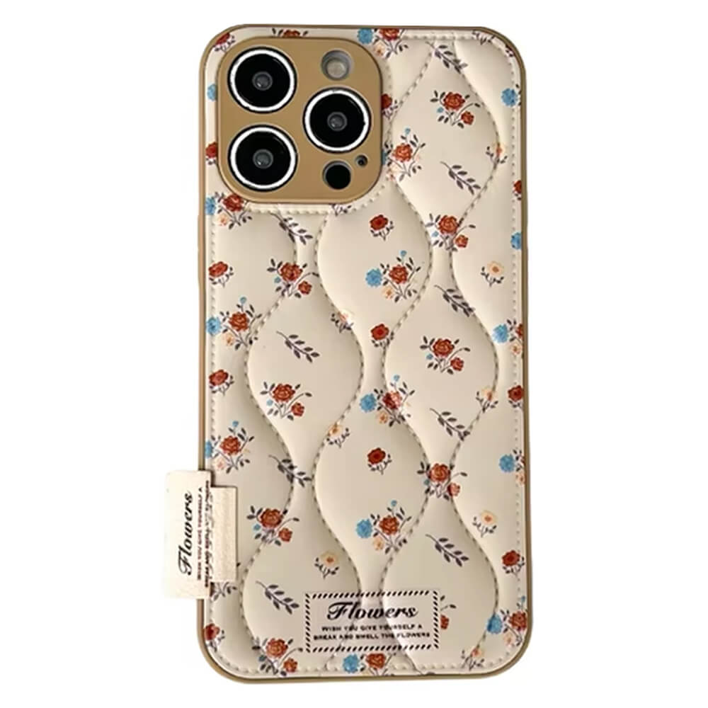 floral quilted iphone case boogzel clothing