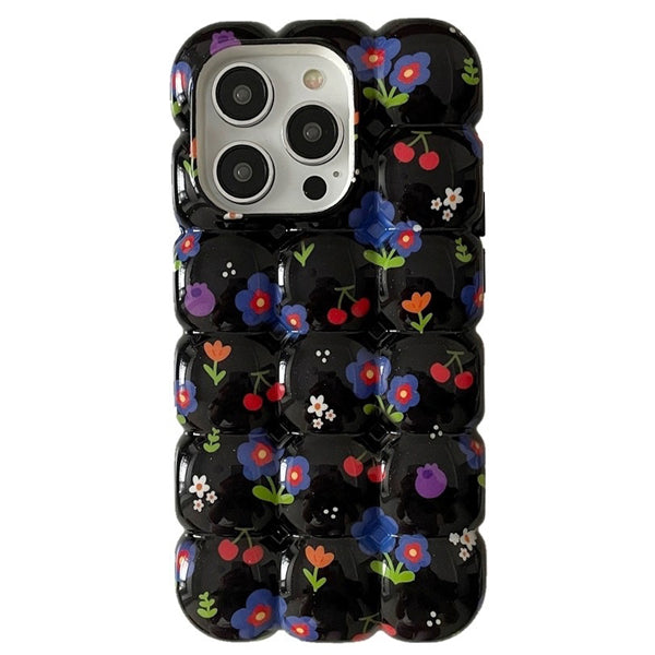 floral bubble iphone case boogzel clothing