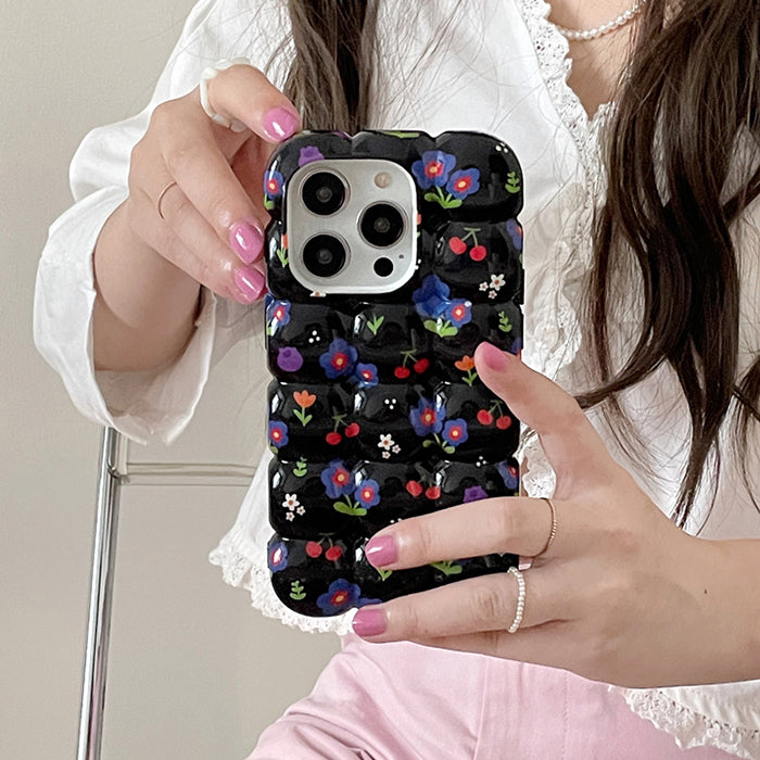 floral bubble iphone case boogzel clothing