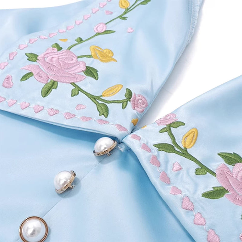 floral embroidered satin vest boogzel clothing