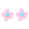 flower shaped stud earrings boogzel clothing