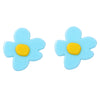 flower shaped stud earrings boogzel clothing
