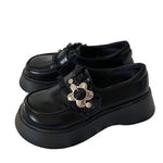 flower buckle chunky platforms boogzel clothing