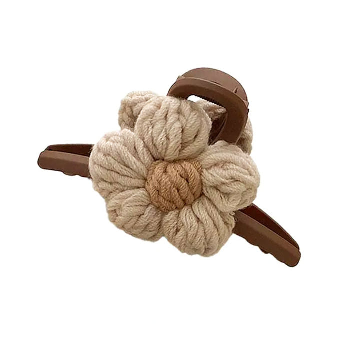 flower crochet hair claw boogzel clothing