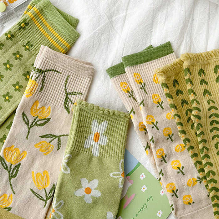 flower pattern pack socks boogzel clothing