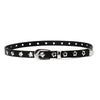 flower thin leather belt boogzel clothing