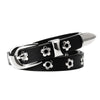flower thin leather belt boogzel clothing