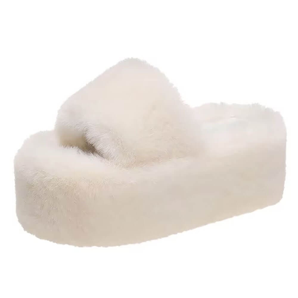 fluffy platform slippers boogzel clothing