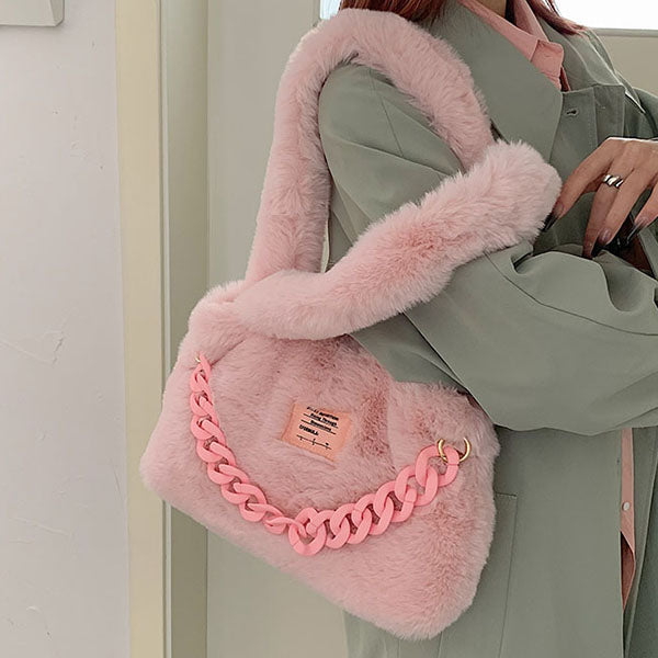 Buy DKIIL NOIYBTote Bag for Women, Plush Fluffy Tote Bag With Zipper  Personalized Tote Bags Large Capacity Fluffy Totes Bag Top-Handle Shoulder  Crossbody Bags Online at desertcartINDIA