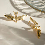 flying bird aesthetic earrings boogzel clothing