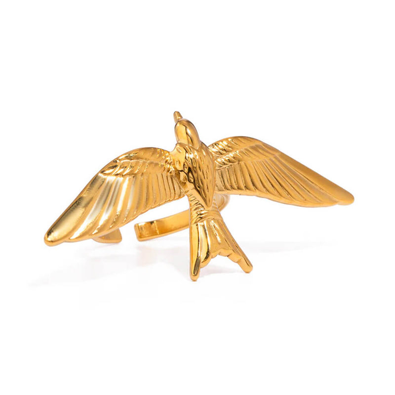 flying bird aesthetic ring boogzel clothing