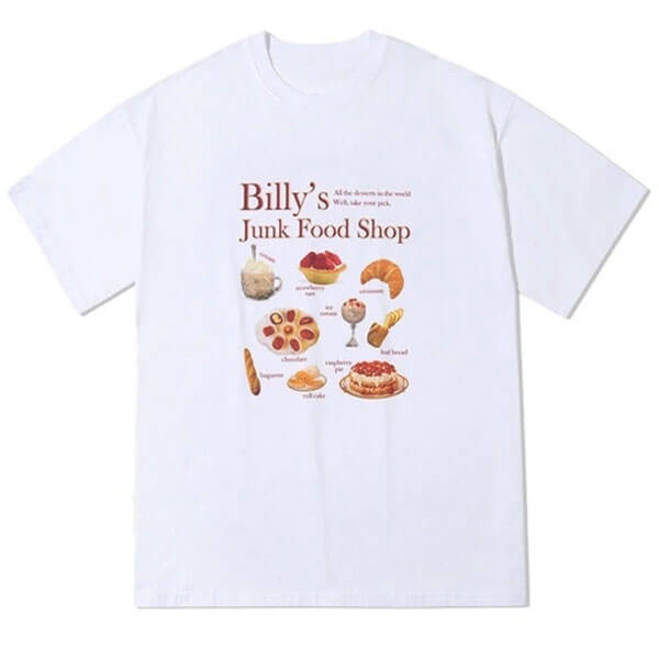 food aesthetic graphic t-shirt boogzel clothing