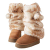 forest fawn fluffy leg warmers boogzel clothing
