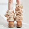 forest fawn fluffy leg warmers boogzel clothing
