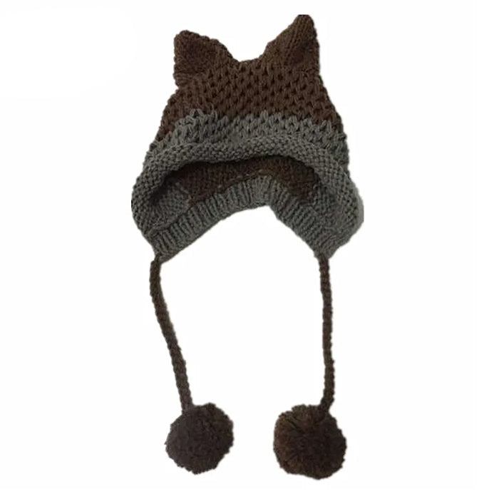 fox ears crochet hat boogzel clothing