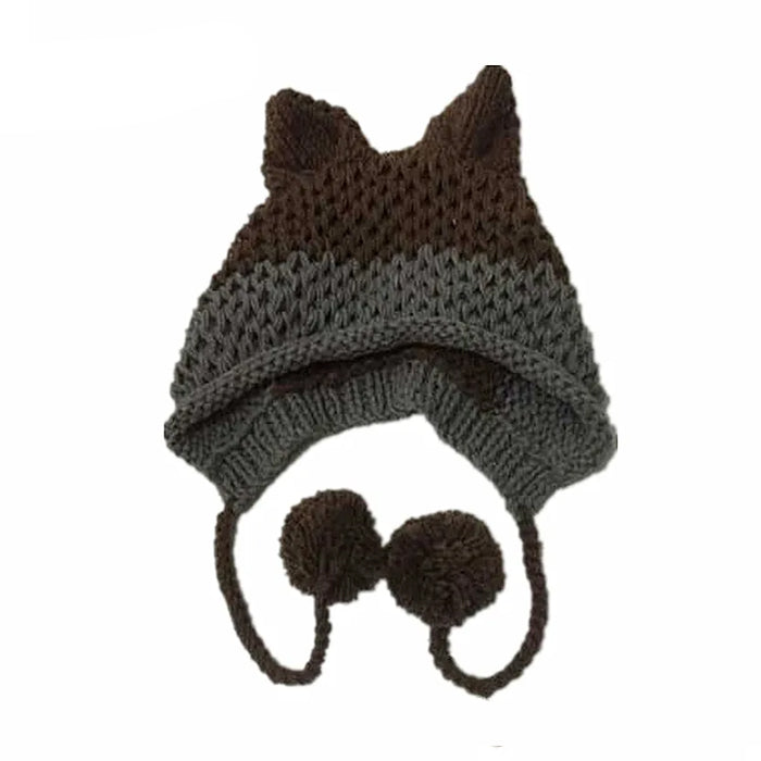fox ears crochet hat boogzel clothing