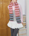 frazzled english woman striped scarf boogzel clothing