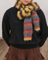 frazzled english woman striped scarf boogzel clothing