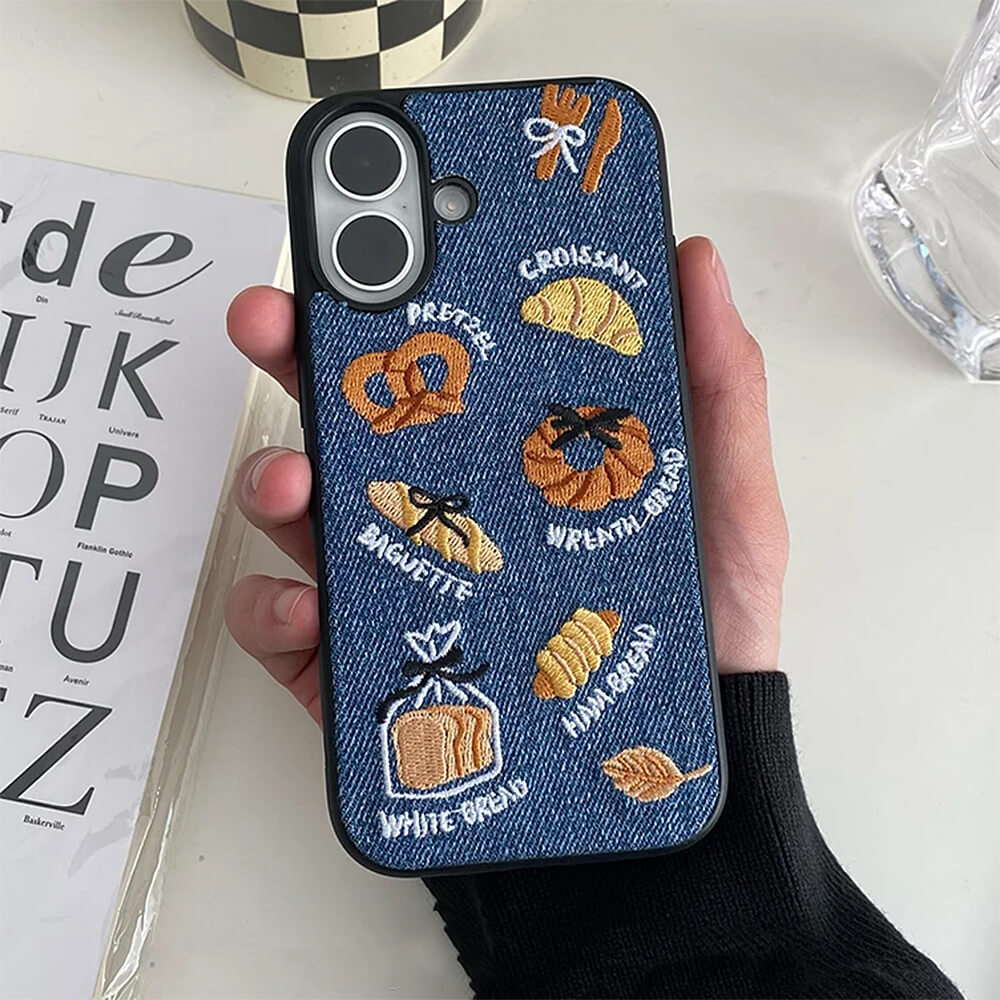 french bakery denim iphone case boogzel clothing