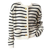    french girl striped cardigan boogzel clothing
