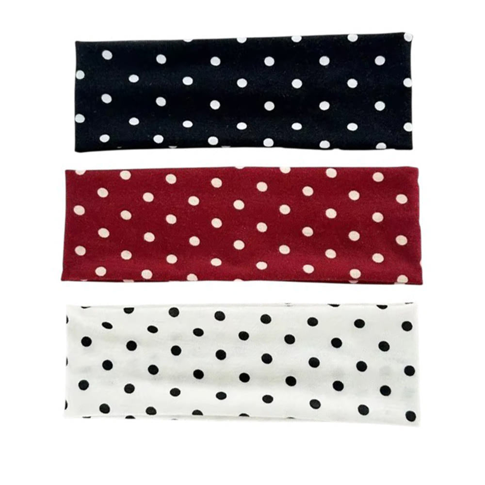 french style elastic polka dot headband boogzel clothing