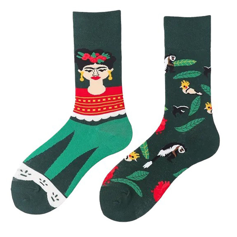 frida kahlo socks boogzel clothing