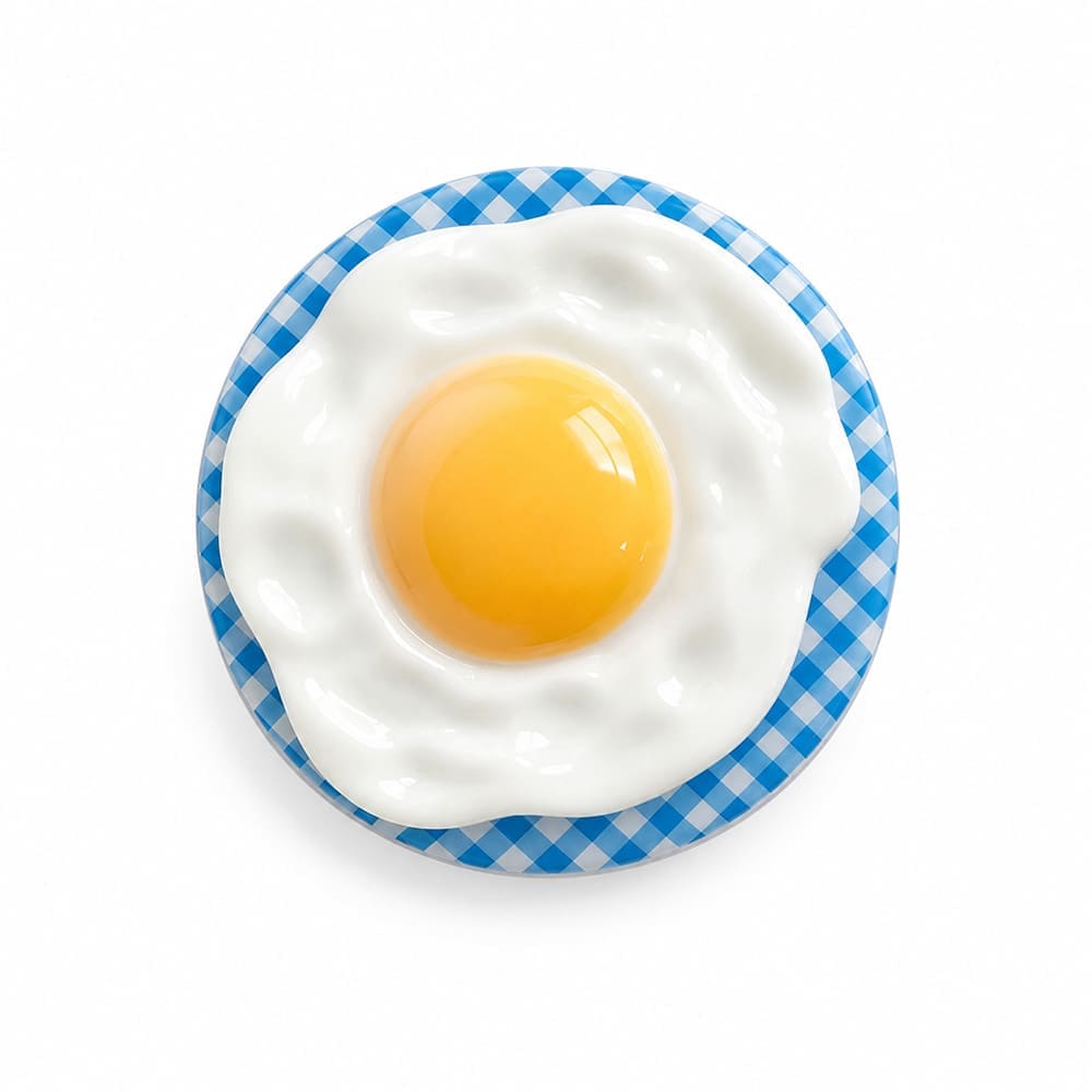 fried egg magnetic phone grip boogzel clothing
