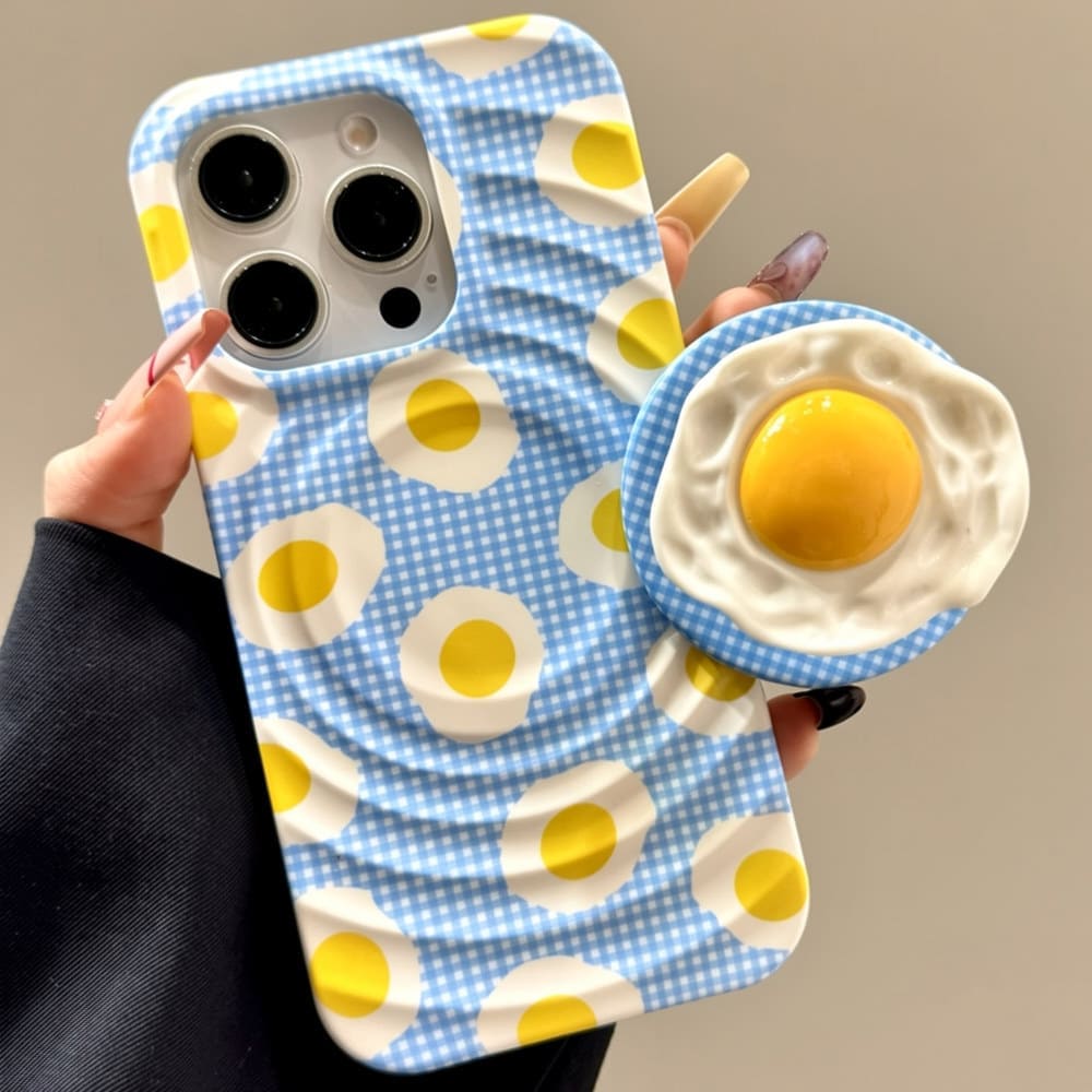 fried egg magnetic phone grip boogzel clothing