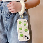frog embroidery iphone case boogzel clothing