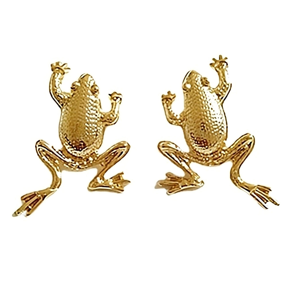 frog stud earrings boogzel clothing