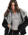 fur trim jacket boogzel clothing