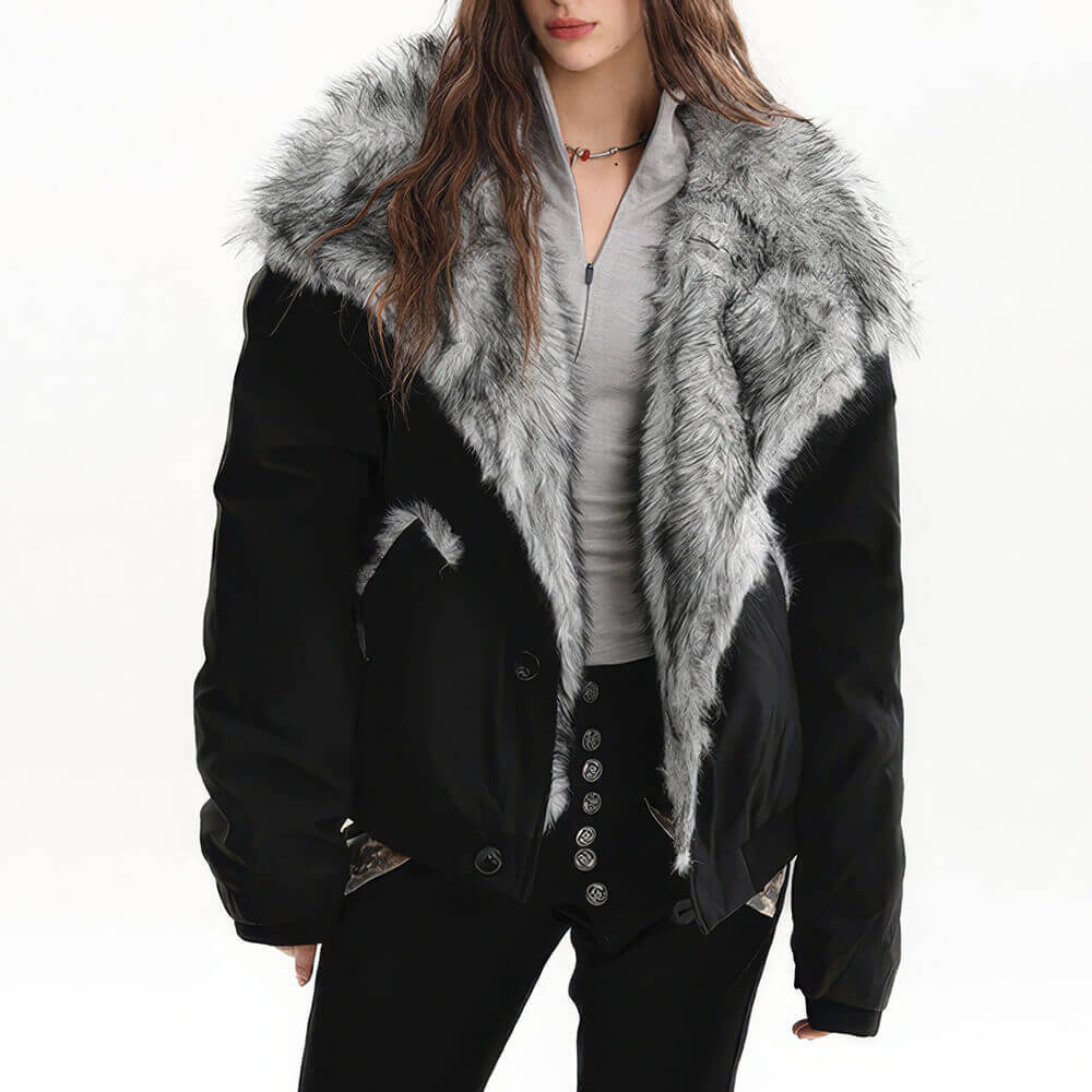 fur trim jacket boogzel clothing