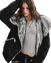 fur trim jacket boogzel clothing