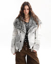 fur trim jacket boogzel clothing