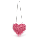 fuzzy heart shaped bag boogzel clothing