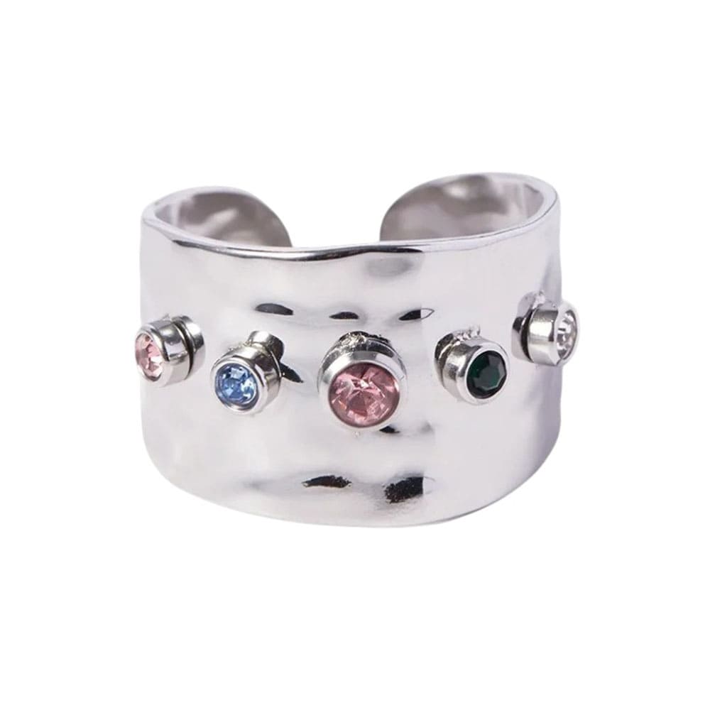 gemstones wide ring boogzel clothing
