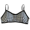 gingham ruffle bra top boogzel clothing